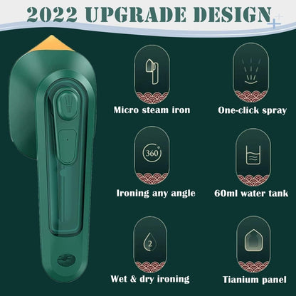 Portable Iron Travel Steamer, Mini Handheld Press